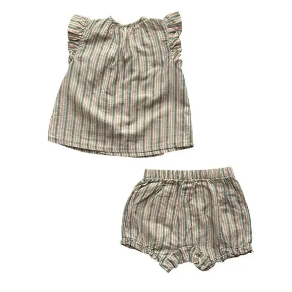 Tea Collection Greece Sparkle Stripe Wrap Set Size 4T - Picture 4 of 5